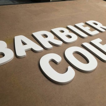 Lettres découpées PVC